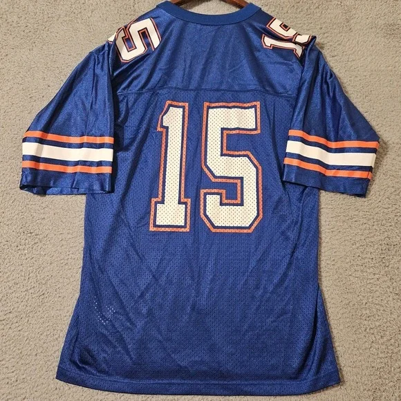 Nike Team Florida Gators NCAA Tim Tebow Blue #15 Football Jersey Size Small 2007 - Picture 2 of 7